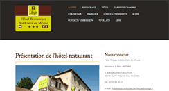 Desktop Screenshot of hotelcotesdemeuse.com